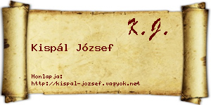 Kispál József névjegykártya