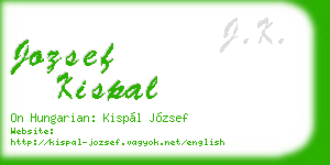 jozsef kispal business card