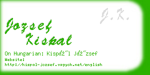 jozsef kispal business card